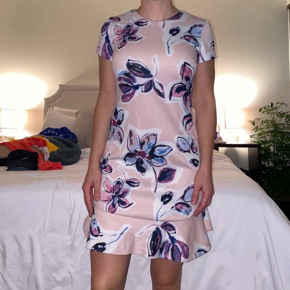Ivanka Trump pink peplum dress